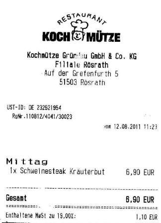mcsv H�ffner Kochm�tze Restaurant